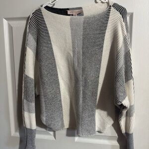 Philosophy Black & White Striped Women's Sweater